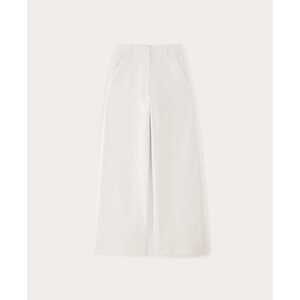 Everlane Women's Phoebe Trouser in White, Size 6, Cotton